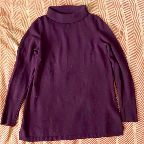 Burgundy cashmere sweater - Picture 1 of 4